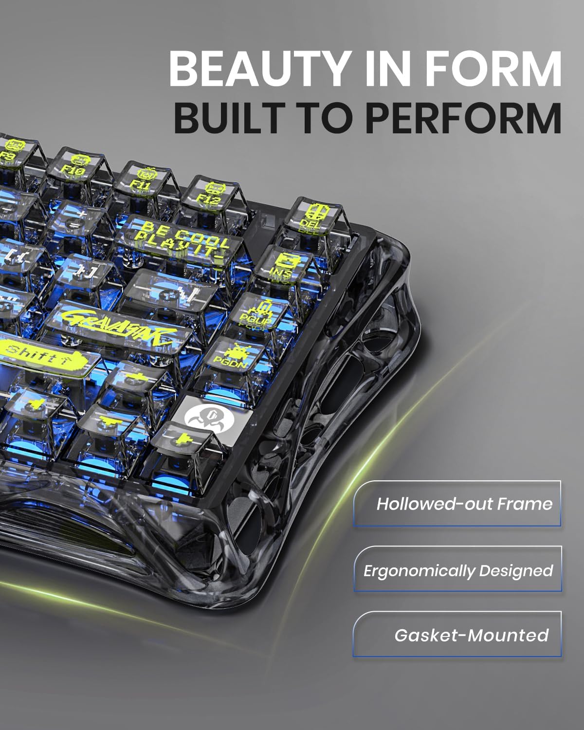 Mercury K1 Lite Mechanical Gaming Keyboard with Mercury M2 Wireless Gaming