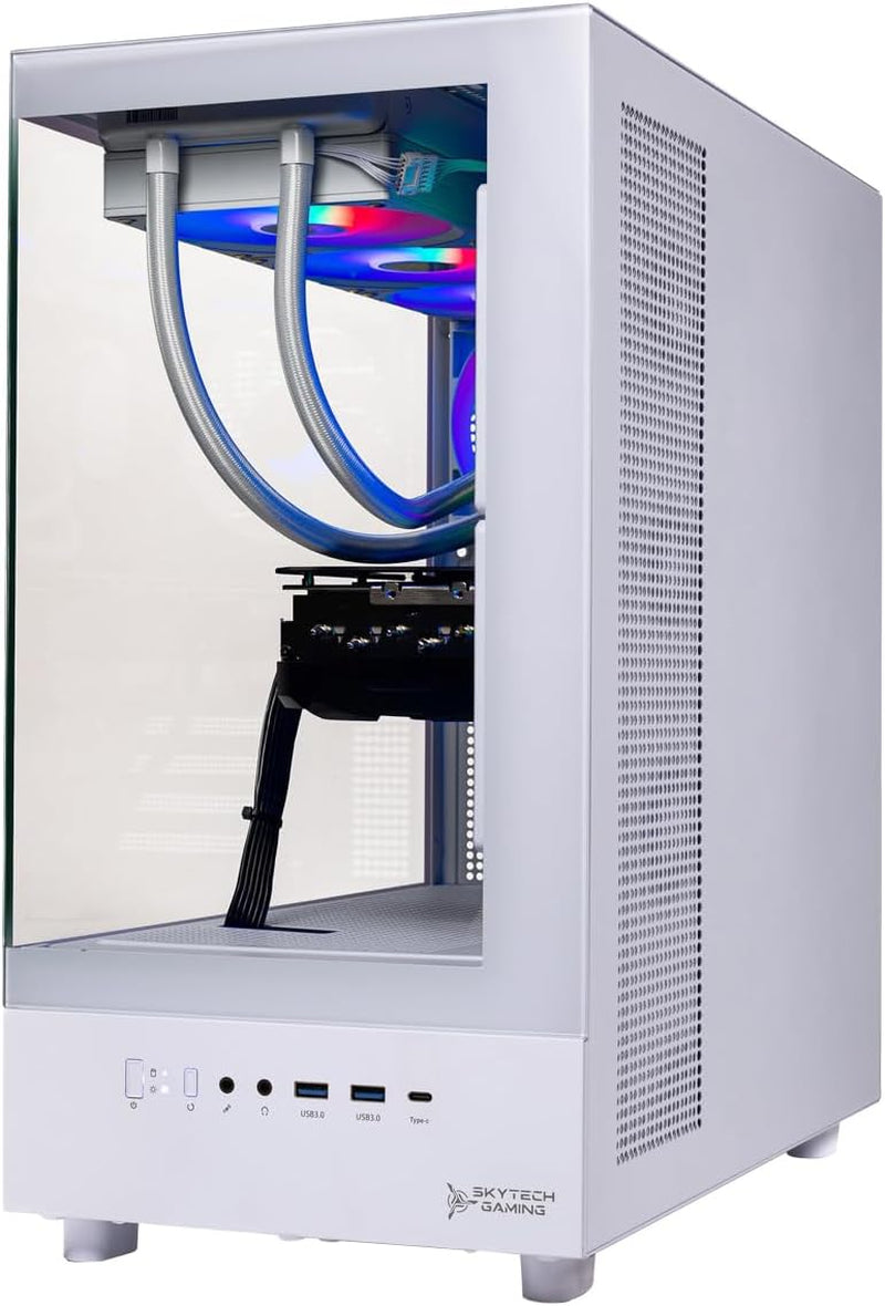 Azure 3 Gaming PC, AMD Ryzen 7 9700X 3.8Ghz, NVIDIA RTX 5060, 1TB Nvme SSD, 32GB DDR5 RAM 6000, 850W Gold ATX 3 PSU, 360 ARGB AIO, Wi-Fi, Win 11, Desktop