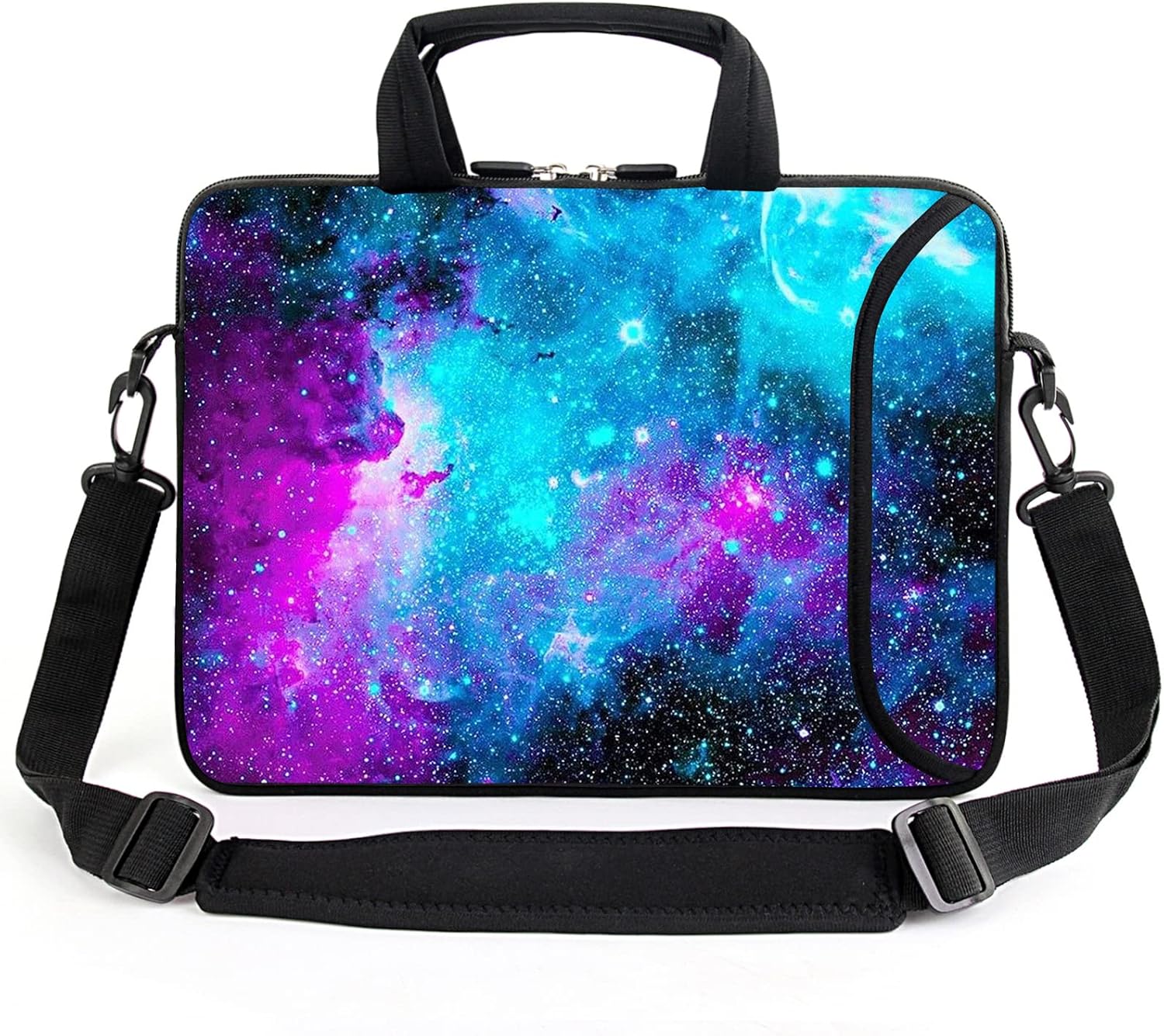 14" 15" 15.4" 15.6" Laptop Sleeve Chromebook Case Adjustable Shoulder Strap with Handle Accessory Pocket for Men Women (Games)