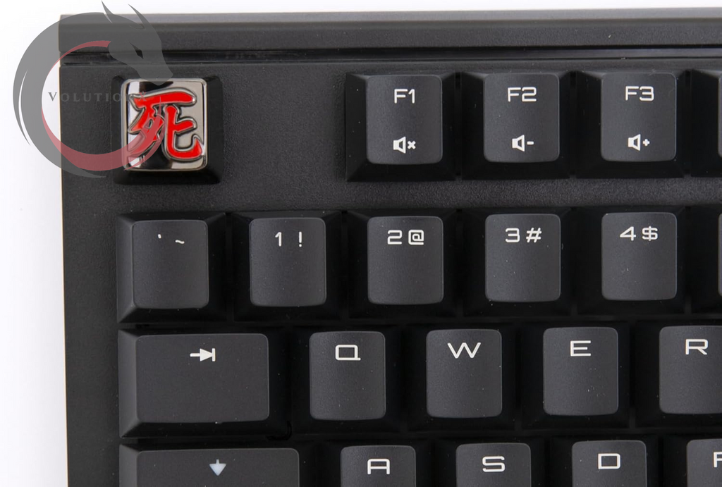 Japanese Anime Death Keycap for Mechanical Gaming Keyboard Cherry MX Profile, ESC R4 Height- Metal
