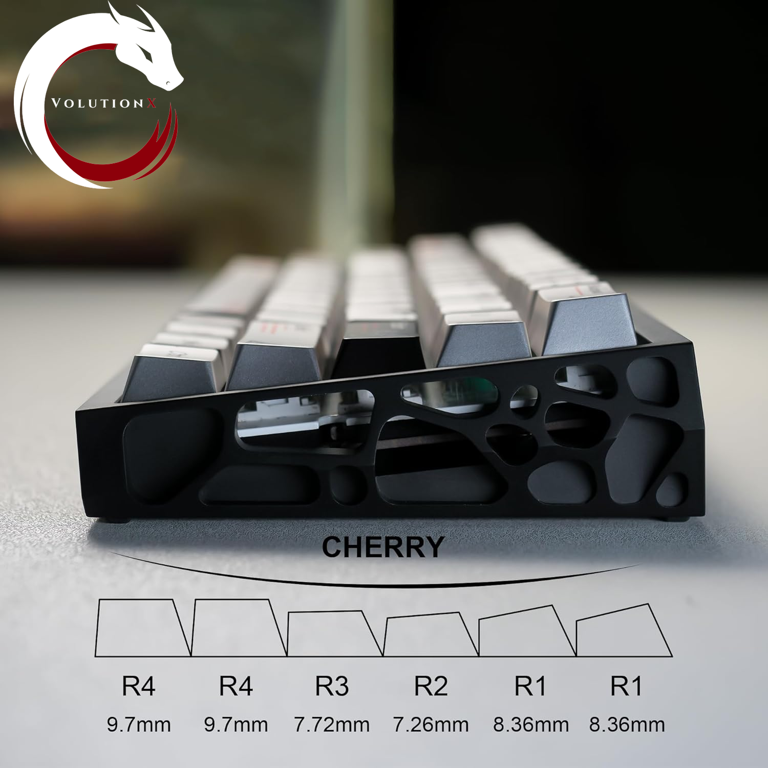 Metal Textured Mechanical Gaming Keyboard Keycaps, Retro Dye Sub & Double Shot PBT Keycaps 60 75 100 Percent, Cherry Profile Custom Aluminum Keyboard Keys Caps Set 112 Keys, Space Gray