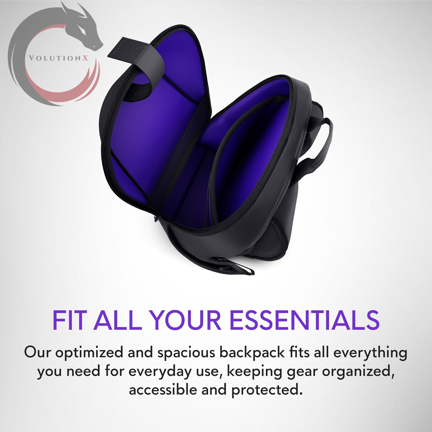 16 Backpack - AW5625P - 21L Capacity, 3D Breathable Mesh, Magnetic Pocket Organizers, RFID Safe Pocket, Weather Resistant, 3D Iridescent Reflective  Logo -  Black