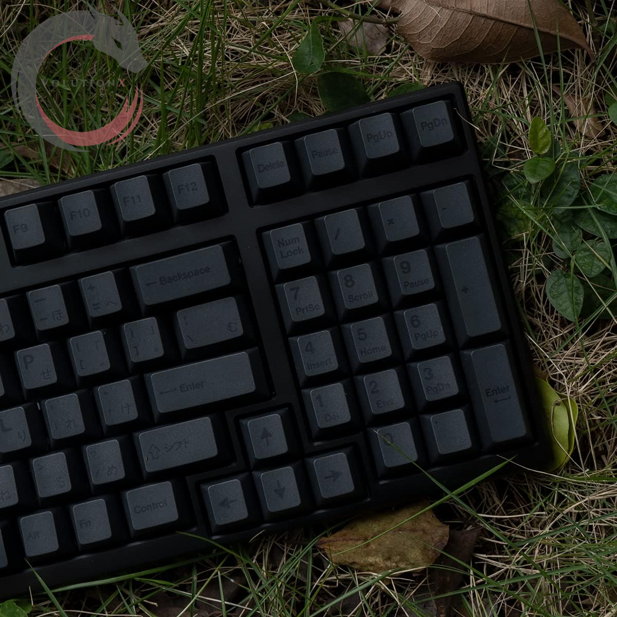 PBT Japanese Gray Keycaps 144 Keys Cherry Profile Dye-Sub Custom Minimalist Keycaps for 60% 65% 70% 75% Cherry Gateron MX Switches Mechanical Keyboards