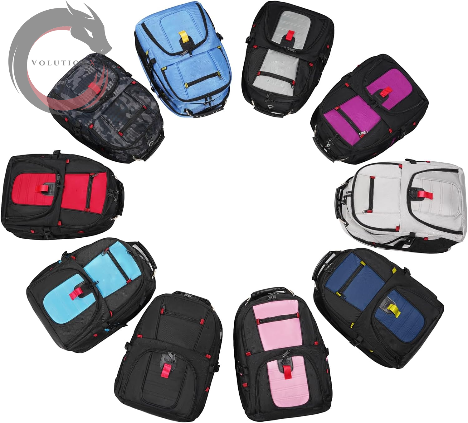 18.4 Laptop Large Backpacks Fit Most 18 Inch Laptop with USB Charger Port,Tsa Friendly Flight Approved Weekend Carry on Backpack with Luggage Strap for Men and Women, Black