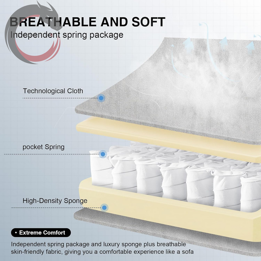 Gaming Chair, Computer Office Chair with Pocket Spring Cushion, Linkage Armrests and Footrest, High Back Ergonomic Computer Chair with Lumbar Support Task Chair with Footrest