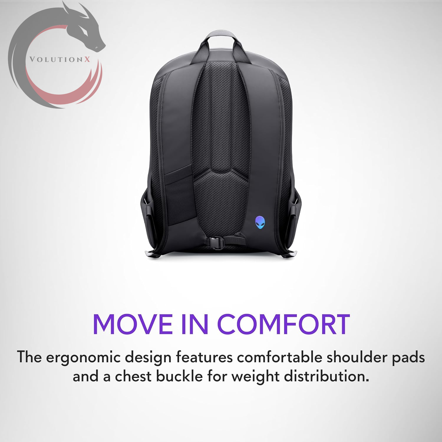 16 Backpack - AW5625P - 21L Capacity, 3D Breathable Mesh, Magnetic Pocket Organizers, RFID Safe Pocket, Weather Resistant, 3D Iridescent Reflective  Logo -  Black