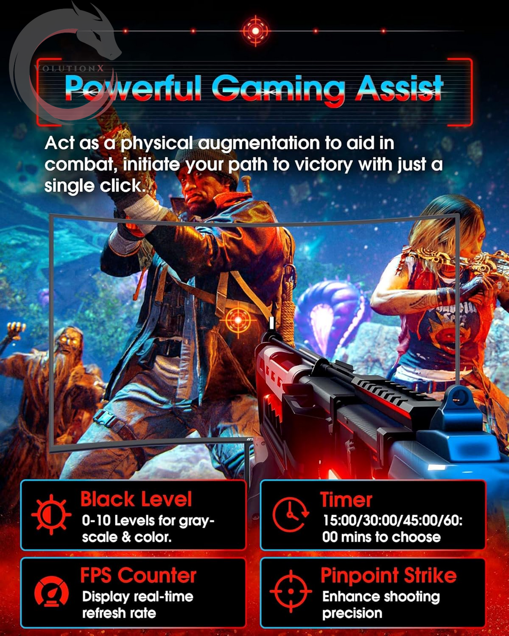 27 Inch Curved 240Hz Gaming Monitor FHD 1080P, 1500R Curve Computer Monitor, 130% Srgb, 4000:1 Contrast, HDR, Freesync, MPRT 1Ms, Low Blue Light, HDMI DP Ports, Metal Stand, DP Cable Incl.