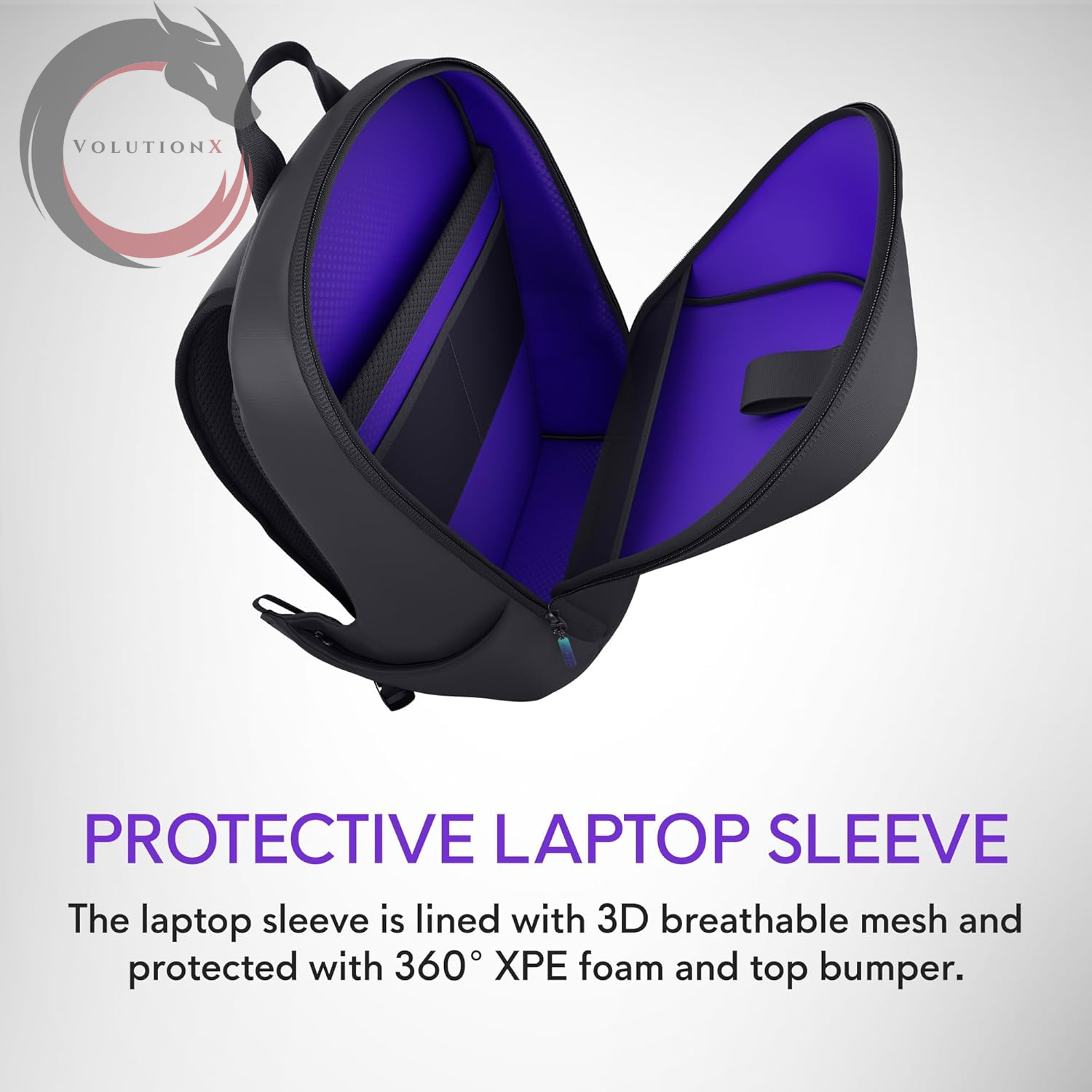 16 Backpack - AW5625P - 21L Capacity, 3D Breathable Mesh, Magnetic Pocket Organizers, RFID Safe Pocket, Weather Resistant, 3D Iridescent Reflective  Logo -  Black