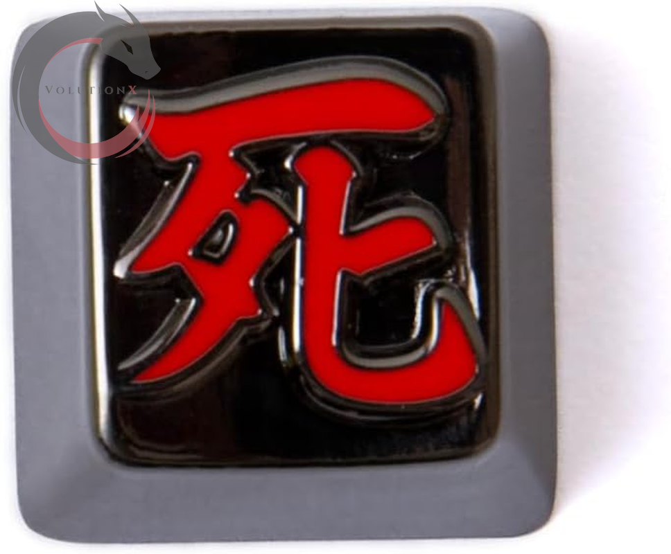 Japanese Anime Death Keycap for Mechanical Gaming Keyboard Cherry MX Profile, ESC R4 Height- Metal