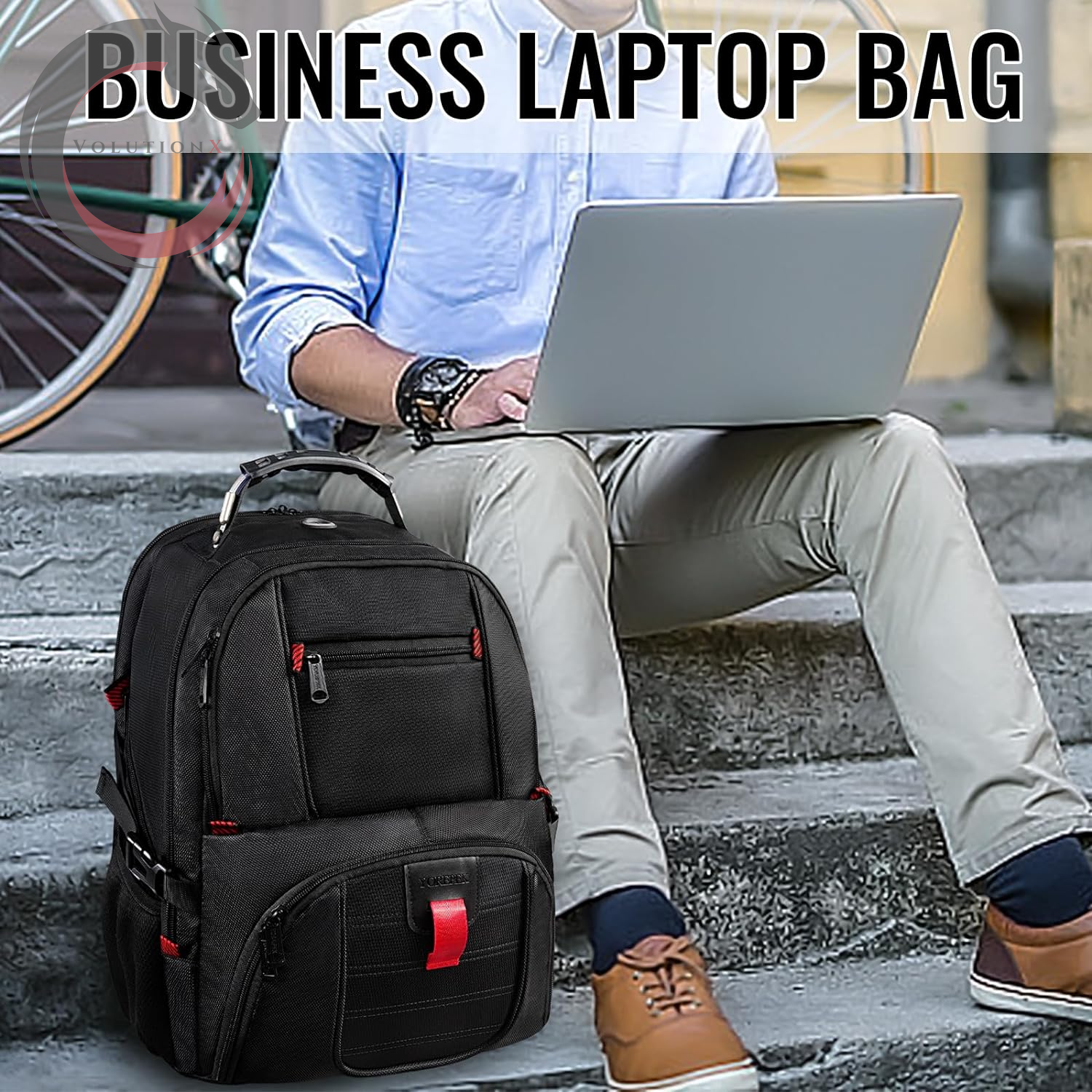 18.4 Laptop Large Backpacks Fit Most 18 Inch Laptop with USB Charger Port,Tsa Friendly Flight Approved Weekend Carry on Backpack with Luggage Strap for Men and Women, Black